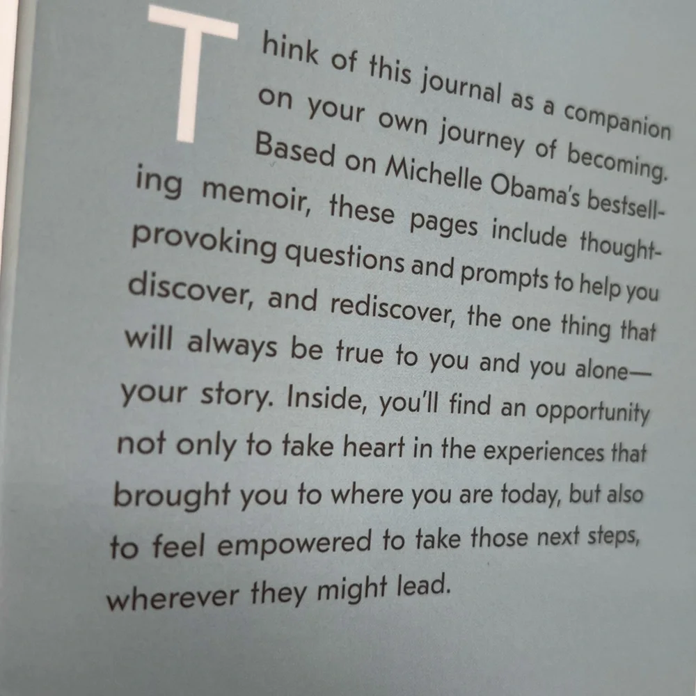 NWT Journal Book Becoming By Michelle Obama Guided Journal Diary - Picture 6 of 6